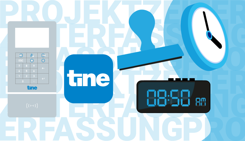 Blog_illu_projektzeiterfassung NEW: Working time recording with the tine Tracker